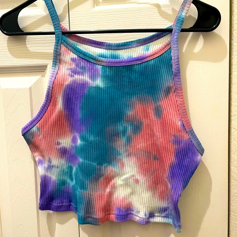 Tie-Dye Ribbed Women's Tank Top